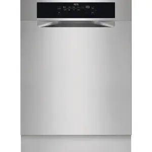 Dishwasher AEG Series 6000 FBB65707PM freestanding 14 place settings, Stainless steel, 60 cm