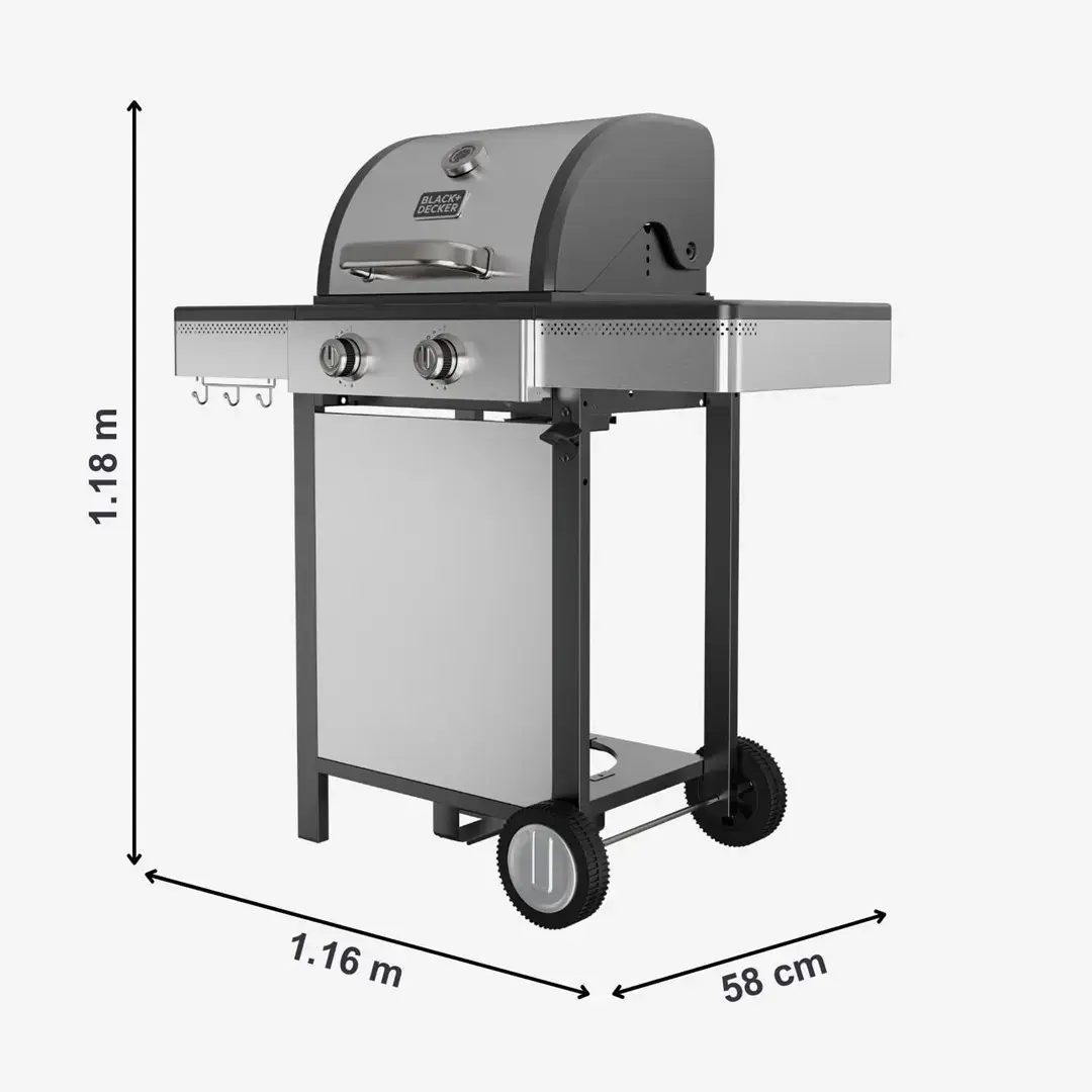 Black & Decker BXOG7200E газовый гриль 2×3,6 кВт Photo 12