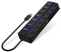 USB‑хаб connectIT Mighty Switch 2 CHU-5410-BK — внешний, 4× USB 3.0, 3× USB 2.0, черный