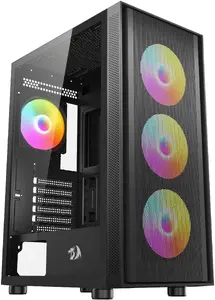 PC Case REDRAGON Spark GC-621-4F Midi Tower, black, no PSU, USB-A 2.0, USB-A 3.2 Gen1, USB-C 3.2 Gen1