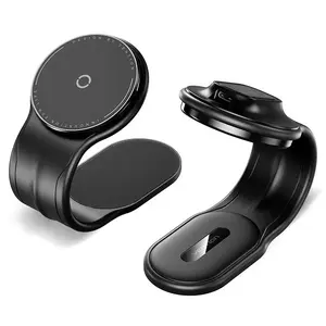Car Wireless Charger Vention KSJB0 — Auto Cigarette-Lighter Powered, Universal Fast Charging, Black