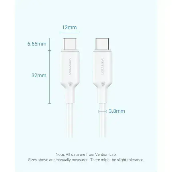 Vention TRC USB-C uz USB-C kabelis 1 m Photo 2