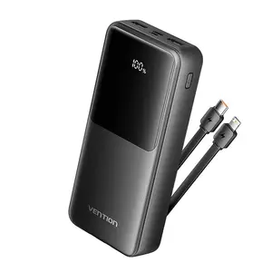 Power bank Vention FHPB0 20000 mAh 3.7 V 22,5 W 2x USB-A 1x USB-C melns
