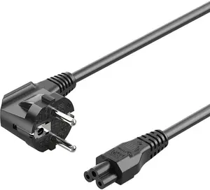 Power cable Vention ZCKBAC — Power plug Type F to IEC C5, 1.8 m, Black