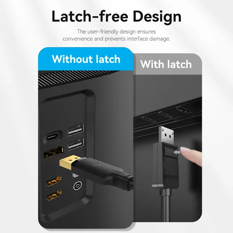 Vention DisplayPort kabelis HAKBF — 1 m, 4K Photo 9