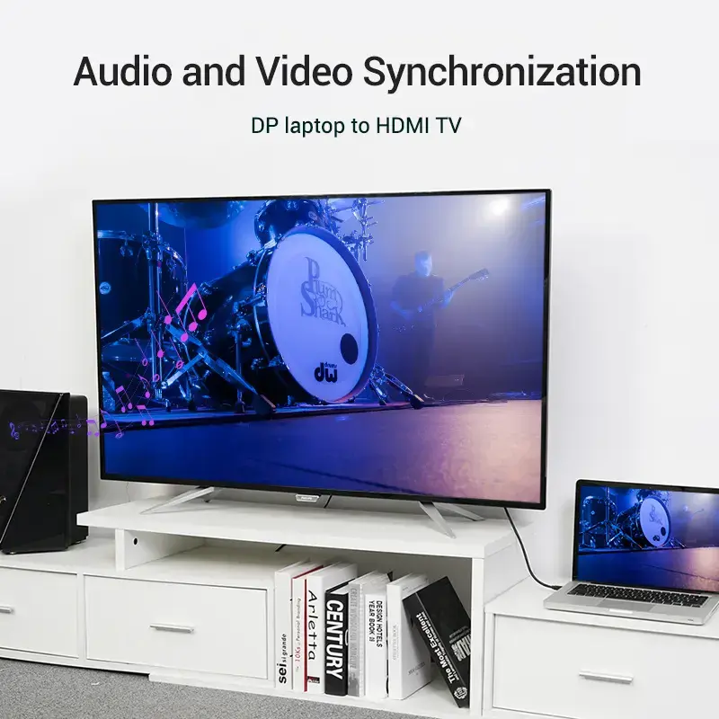 Vention DisplayPort uz HDMI kabelis DP to HDMI 2M Photo 6