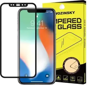 Закалённое защитное стекло Full Glue с рамкой Case Friendly для Apple iPhone XR — Wozinsky (чёрный)