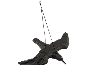 Plastic Crow Decoy Greenmill GW7311 — flying crow imitation for garden and property protection