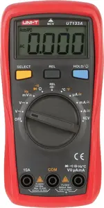 Multimeter Unit UT-133A by Unit – handheld universal electrical tester, model UT-133A