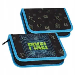 Pencil Case STARPAK PIORNIK 1ZAM 2KLAP GAME STK-35 PB — single-zip, two-flap school pencil case