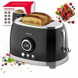 Toaster Klausberg KB-9025 Retro — 2-slice toaster with LED display