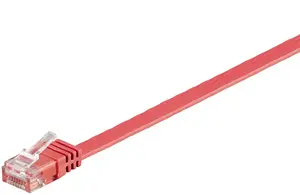 GOOBAY networking cable Cat6 U/UTP Red — 1 m, RJ-45 to RJ-45