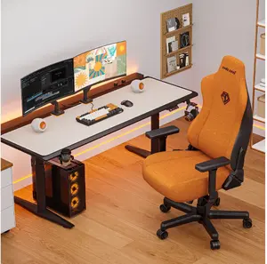 Gaming chair Anda Seat Kaiser 3E XL Orange Fabric — fabric upholstery, XL model