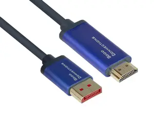 Video kabeļa adapters Alcasa 4860-SF050B DisplayPort uz HDMI, 5 m, zils