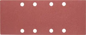 Sandpaper sheets GRAPHITE 93 x 230 mm K80, abrasive grit K80, pack of 5 with holes