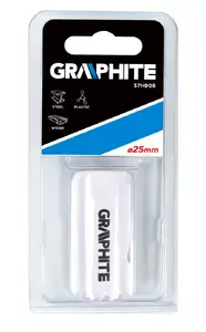 Bimetal hole saw GRAPHITE 57H908, 25 mm cutting diameter, 1 pc