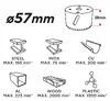 Urbi-katse GRAPHITE 57H924 57 mm Photo 2