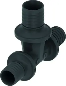 Tee fitting TECE PPSU 20 x 20 x 16 mm model 730511 for plastic plumbing systems