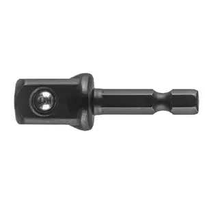 Переходник ударный GRAPHITE 56H556 1/4" шестигранник на 1/2" квадрат, глубина 50 мм