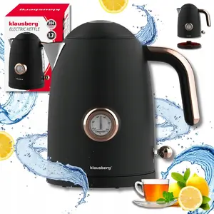 Elektriskais tējkanna Klausberg KB-9019 ar termometru, 1,7 l