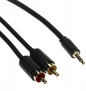 Audio cable Unitek C19022BK03 — 2× RCA (Cinch) to 3.5 mm TRS jack, 3 m