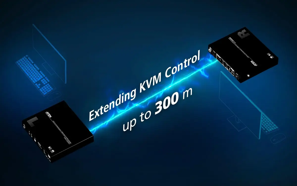 ATEN True 4K DP/HDMI Optical KVM 300m Photo 6