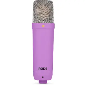 Студийный микрофон RØDE NT1 Signature Purple — конденсаторный, 20–20000 Гц, чувствительность -32 dB, mini XLR, 100 Ω