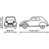 COBI Citroen Type H & 2CV Type AZ model 1:35 Photo 5
