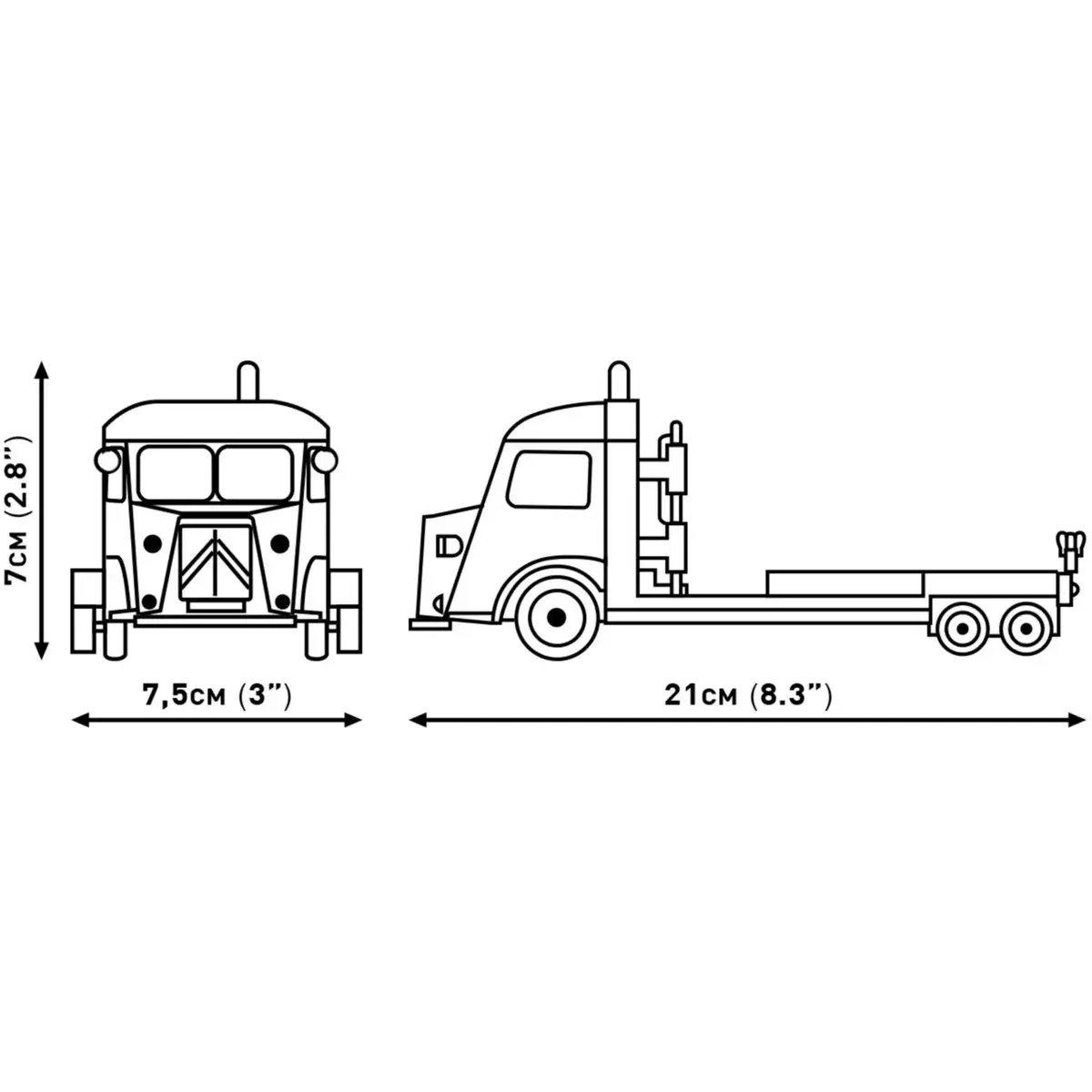 COBI Citroen Type H & 2CV Type AZ model 1:35 Photo 6