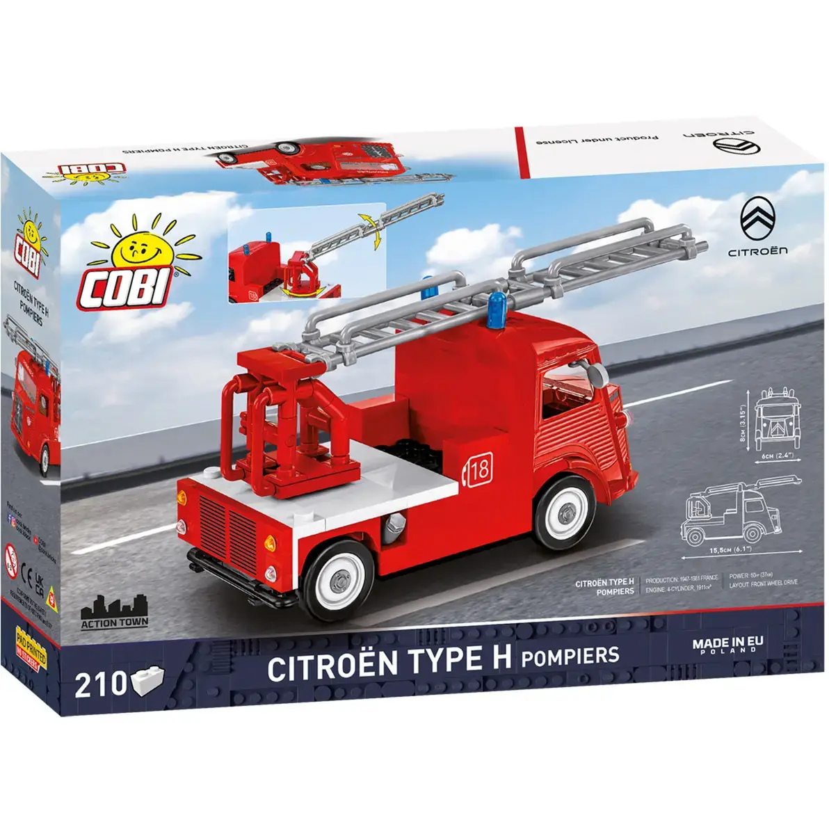 Cobi Citroën Type H Pompiers модель 1:35 Photo 6