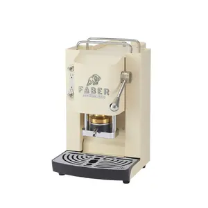FABER Coffee Machine Pro Deluxe Old British Heritage Weiß Chrom (model 3.0 PRO DLX OBW CHR)