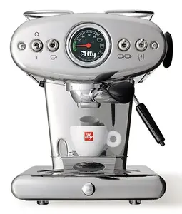 Espresso automāts Illy X1 Manual — 1 l ūdens tvertne, kapsulas un malta kafija, 1 izplūde, 1200 W, analogs displejs, nerūsējošais tērauds/melns