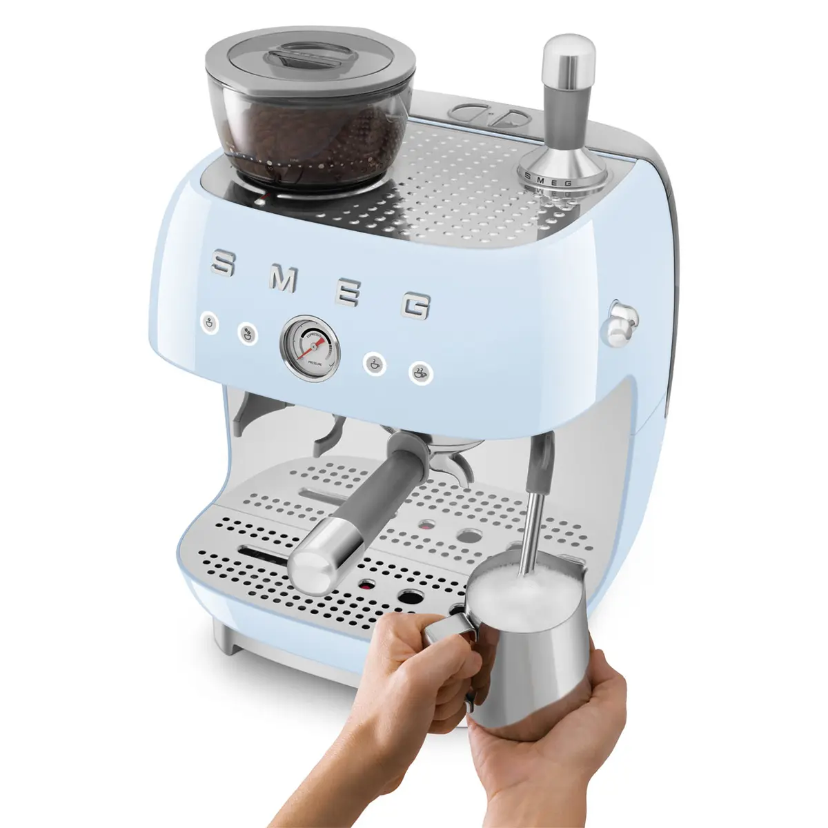 Smeg 50's Style Espresso kafijas automāts EGF03PBEU pasteļzils Photo 5