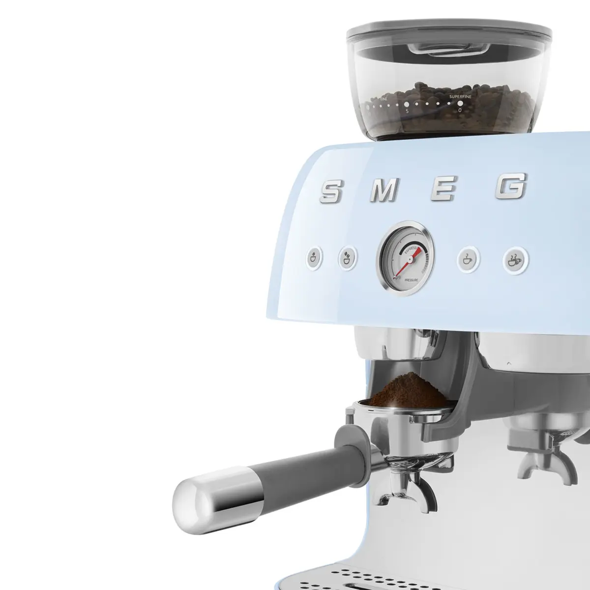Smeg 50's Style Espresso kafijas automāts EGF03PBEU pasteļzils Photo 6
