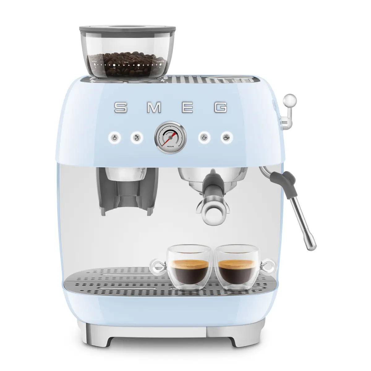 Smeg 50's Style Espresso kafijas automāts EGF03PBEU pasteļzils Photo 8
