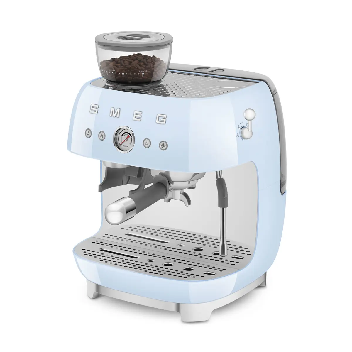 Smeg 50's Style Espresso kafijas automāts EGF03PBEU pasteļzils Photo 9
