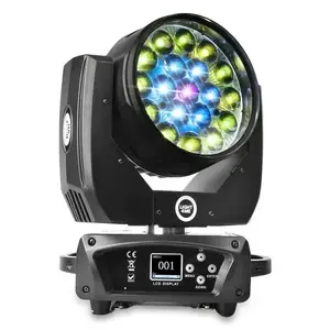 LED kustīgā galva Wash Light Light4Me ZOOM WASH 19x15W RGBW — 19 LED, RGBW krāsu jaukšana, tālummaiņa