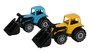 Spēļu traktors Technok Plasto 1674MIX vecumam 1–99, tirkīza un dzeltena