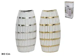 Keramikas vāze Decorlife modelis 8445393539997, 2 veidi, 14.5 x 7.5 x 30 cm