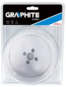 Hole saw GRAPHITE 57H917 bi-metal 114 mm