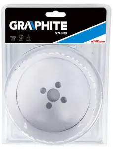 Hole saw GRAPHITE 57H919 bi-metal 140 mm - 1 pc