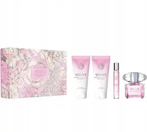 Komplekts Versace Bright Crystal — EDT 50 ml, dušas želeja 50 ml, ķermeņa losjons 50 ml