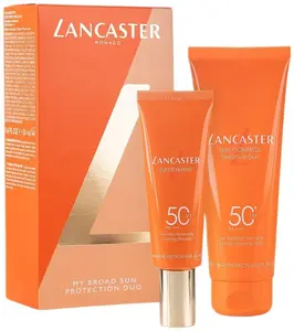 LANCASTER набор Sun Care — безмасляный бальзам для тела SPF50 125 мл + выравнивающая эмульсия SPF50 50 мл