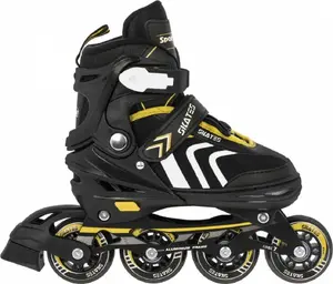 Inline skates Sportrike ZSP.HP88-5.S.ZOL with replaceable blade, adjustable size 29–33, black