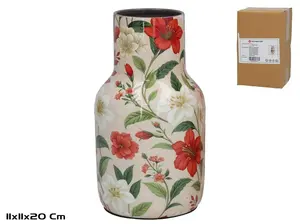 Vase Decorlife Patrizia glass 11 x 11 x 20 cm