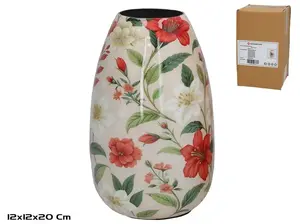 Vase Decorlife Zoe glass vase, model Zoe, clear, suitable for cut flowers