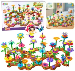 LEANToys Конструктор Креативный Сад Цветы Растения 3D 272 шт