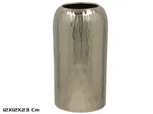 Dekoratīvā zelta vāze Decorlife DECORLIFE 8445393431925 — galda dekora vāze