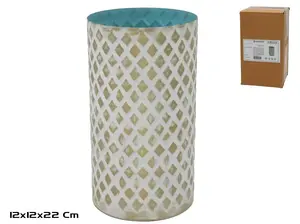 Ваза Decorlife Walaba – декоративная керамическая ваза 12 x 12 x 22 см