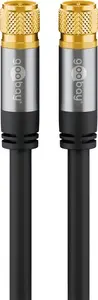 Коаксиальный кабель GOOBAY 70678 F–F, 10 м, черный